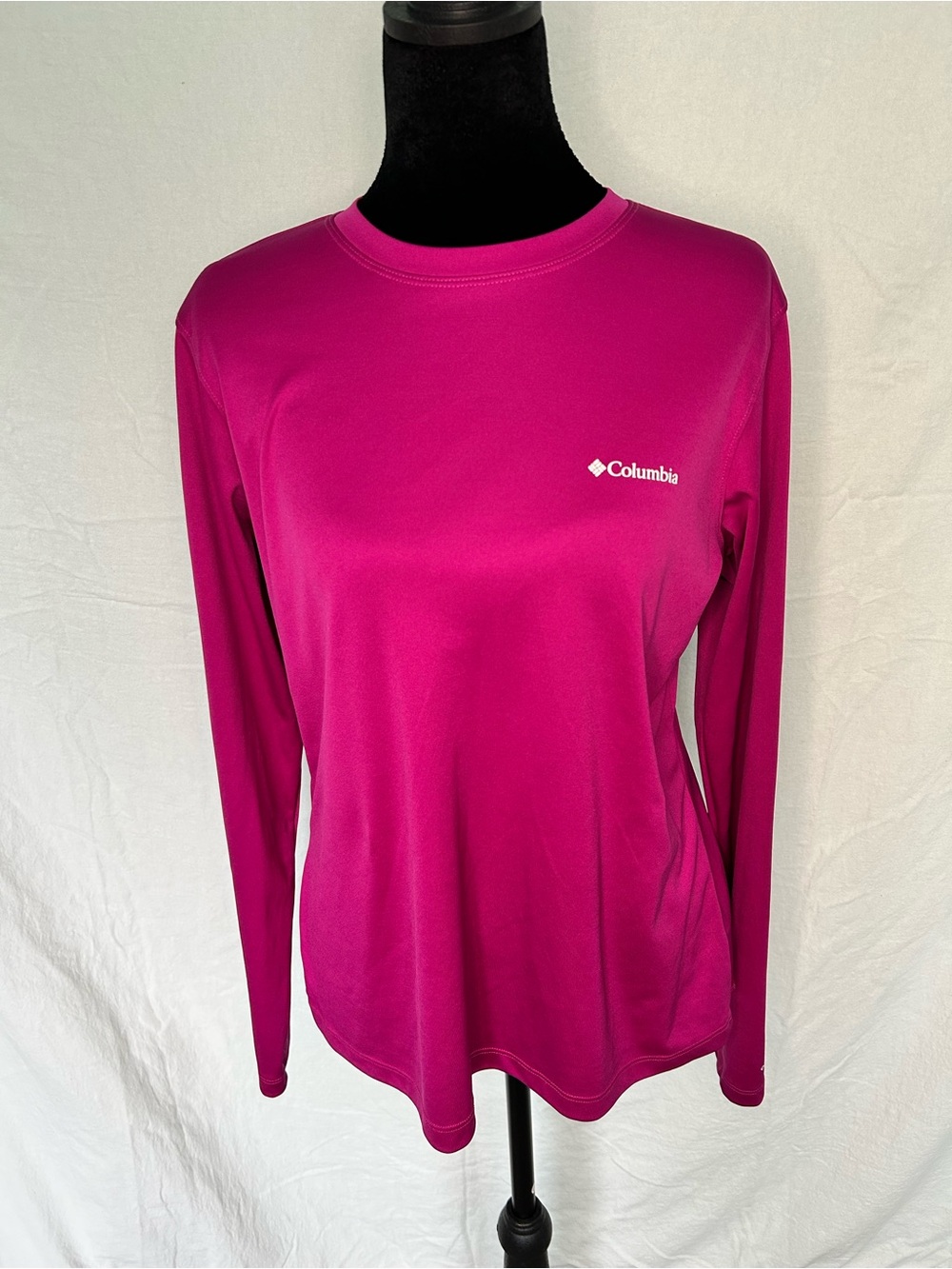 Columbia PFG Tidal Tee II Long Sleeve Shirt Pink Omni-Shade UPF 50 Women's Med